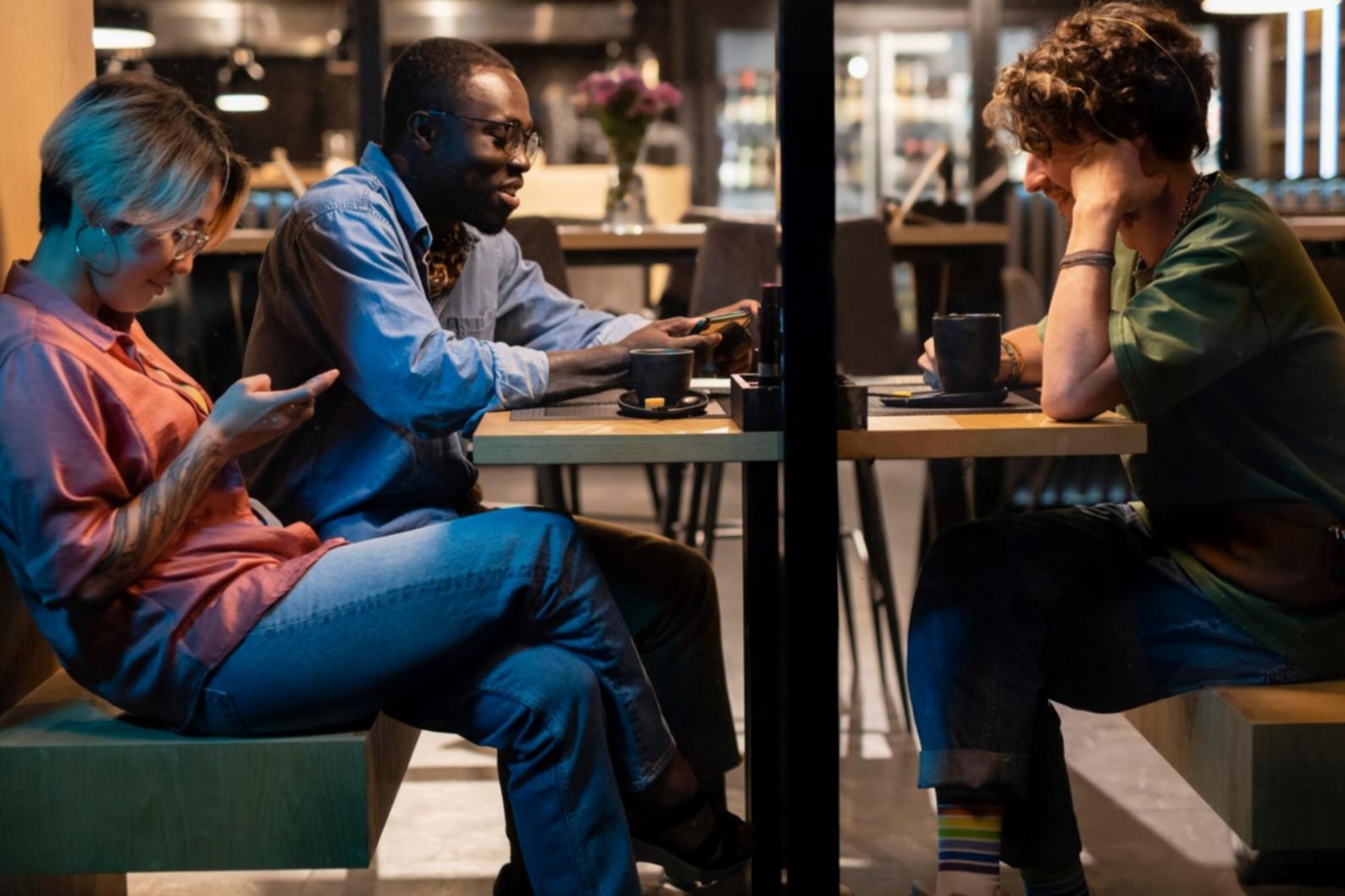 Teammeeting in modernem Konferenzraum mit Blick auf Finanzdiagramme